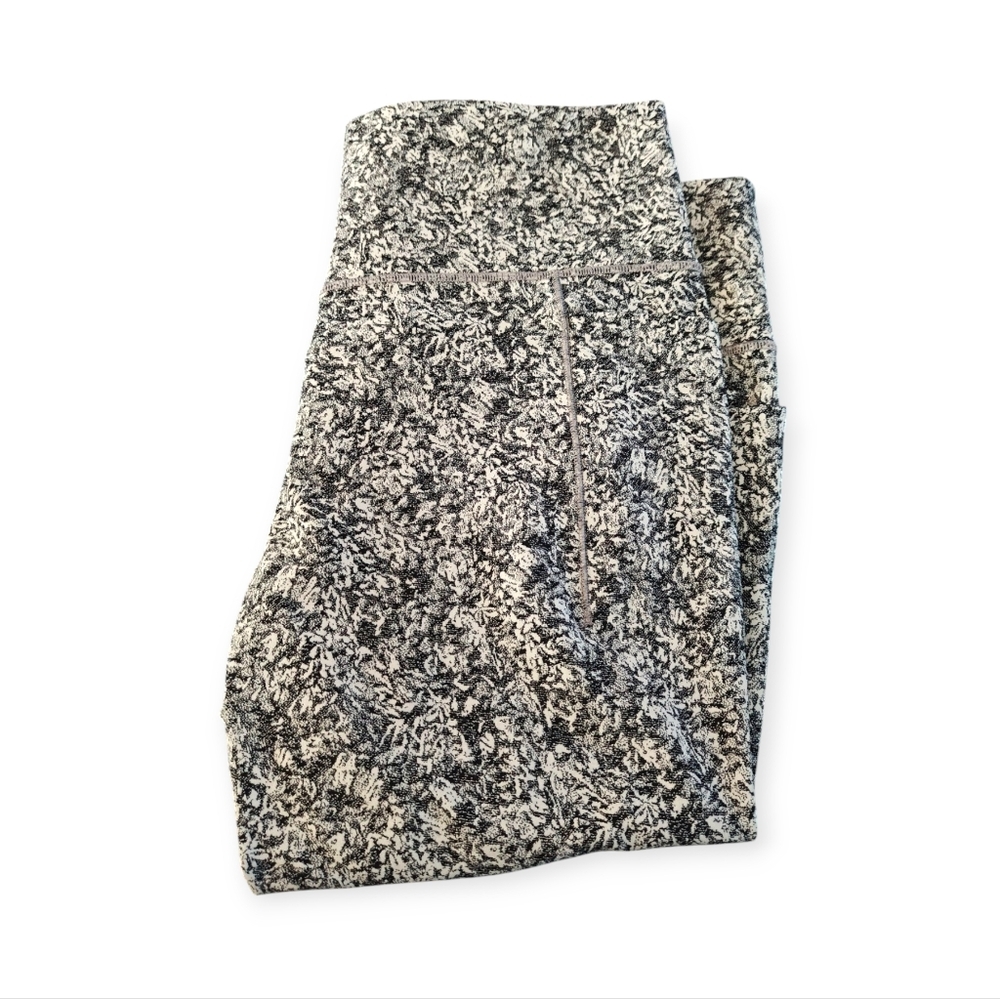 Athleta Black & White Marled High-Rise Leggings - Picture 9 of 11
